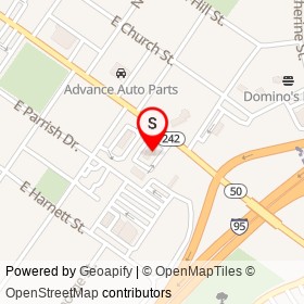 Taco Bell on East Main Street, Benson North Carolina - location map