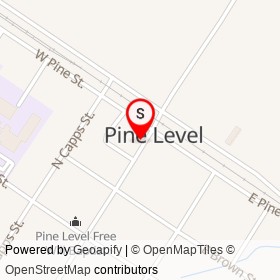 Pine Level Hardware & Furniture on North Peedin Avenue, Pine Level North Carolina - location map