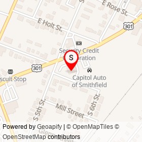 Family Dollar on South Brightleaf Boulevard, Smithfield North Carolina - location map