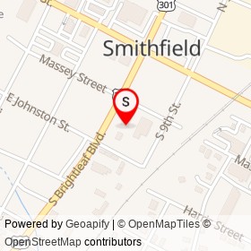 Smithfield Car Mart on South Brightleaf Boulevard, Smithfield North Carolina - location map