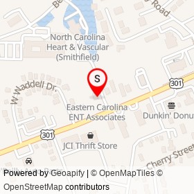 Eastern Carolina ENT Associates on North Brightleaf Boulevard, Smithfield North Carolina - location map