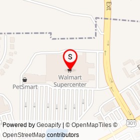 Walmart Supercenter on North Brightleaf Boulevard, Smithfield North Carolina - location map