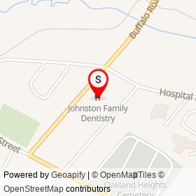 Johnston Family Dentistry on Buffalo Road, Smithfield North Carolina - location map