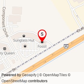 Fossil on Outlet Center Drive, Selma North Carolina - location map