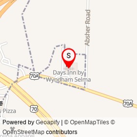 Days Inn on US 70A, Selma North Carolina - location map