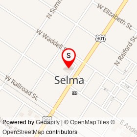 Family Dollar on North Pollock Street, Selma North Carolina - location map
