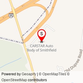 CARSTAR Auto Body of Smithfield on Brogden Road, Smithfield North Carolina - location map