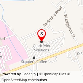 Quick Print Solutions on North Brightleaf Boulevard, Smithfield North Carolina - location map