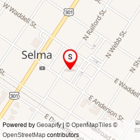 Keepsake Corner on North Raiford Street, Selma North Carolina - location map