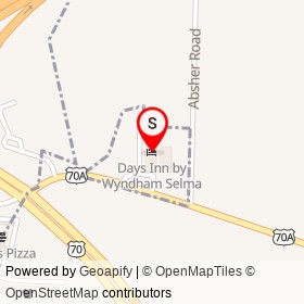 Days Inn by Wyndham Selma on US 70A, Selma North Carolina - location map