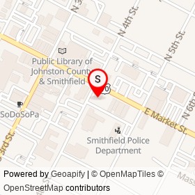 PNC Bank on East Market Street, Smithfield North Carolina - location map
