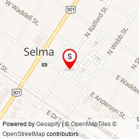Selma Jewelry on North Raiford Street, Selma North Carolina - location map