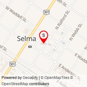 Bishop’s Emporium on North Raiford Street, Selma North Carolina - location map