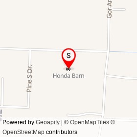 Honda Barn on East Gordon Road, Pine Level North Carolina - location map