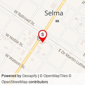 Pizza Xpress on South Pollock Street, Selma North Carolina - location map