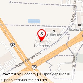Hampton on Outlet Center Drive, Selma North Carolina - location map