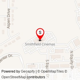 Smithfield Cinemas on South Equity Drive, Smithfield North Carolina - location map