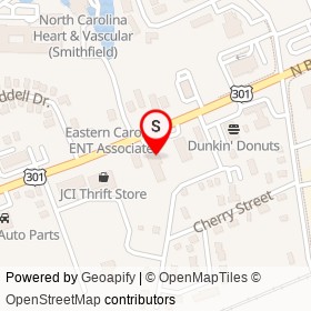 NAPA Auto Parts on North Brightleaf Boulevard, Smithfield North Carolina - location map