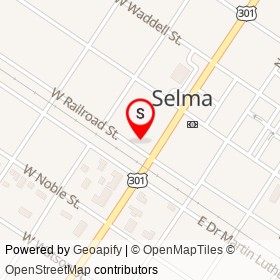 Raleigh General Store on South Pollock Street, Selma North Carolina - location map
