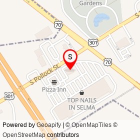 Advance Auto Parts on South Pollock Street, Selma North Carolina - location map