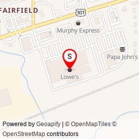 Lowe's on North Brightleaf Boulevard, Smithfield North Carolina - location map