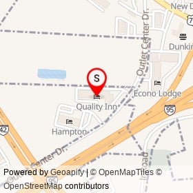 Quality Inn on Outlet Center Drive, Selma North Carolina - location map
