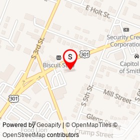 Tortilleria Y Taqueria Ramos on South Brightleaf Boulevard, Smithfield North Carolina - location map