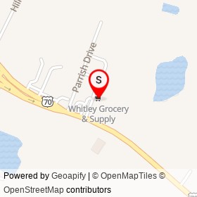 Whitley Grocery & Supply on West Market Street, Smithfield North Carolina - location map