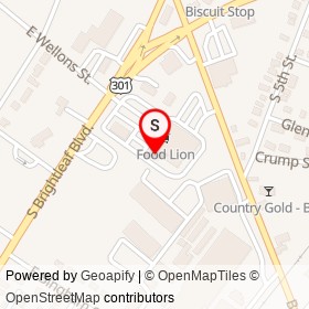 No 1 Chinese Restaurant on South Brightleaf Boulevard, Smithfield North Carolina - location map