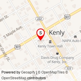 O'Reilly Auto Parts on South Church Street, Kenly North Carolina - location map