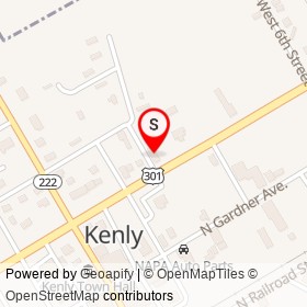 Kenly Hardware on North Church Street, Kenly North Carolina - location map
