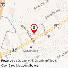 Citgo on South Church Street, Kenly North Carolina - location map