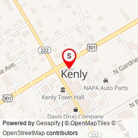 Kenly Food Mart on North Church Street, Kenly North Carolina - location map
