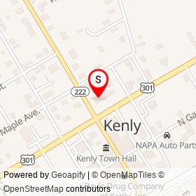 Kenly Tire Services on West 2nd Street, Kenly North Carolina - location map