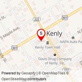 Whiteway Service Center on West 2nd Street, Kenly North Carolina - location map