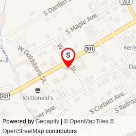 Lugo's Tires on South Church Street, Kenly North Carolina - location map