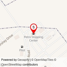 Petro Stopping Center on Truckstop Road, Kenly North Carolina - location map