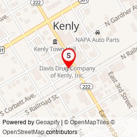 Southern Bank - Kenly on West 2nd Street, Kenly North Carolina - location map