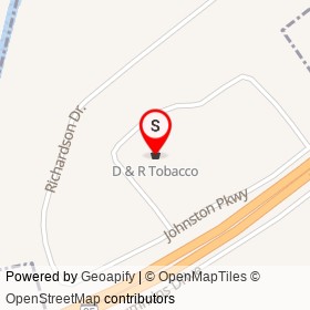D & R Tobacco on Johnston Parkway, Kenly North Carolina - location map