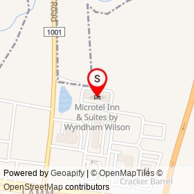 Microtel Inn & Suites by Wyndham Wilson on Hayes Place, Wilson North Carolina - location map