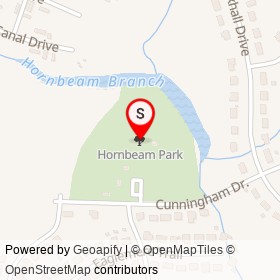 Hornbeam Park on , Rocky Mount North Carolina - location map