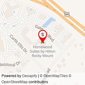 Homewood Suites by Hilton Rocky Mount on Gateway Boulevard, Rocky Mount North Carolina - location map