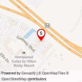 Residence Inn on Gateway Boulevard, Rocky Mount North Carolina - location map