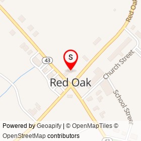 Griffin's Store on Red Oak Boulevard, Red Oak North Carolina - location map