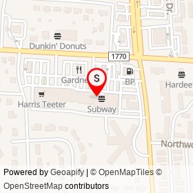 The Honeybaked Ham on Sunset Avenue, Rocky Mount North Carolina - location map
