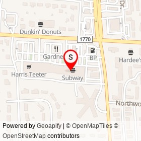 Westridge Grill on Sunset Avenue, Rocky Mount North Carolina - location map