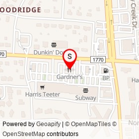 Gardner's on Sunset Avenue, Rocky Mount North Carolina - location map