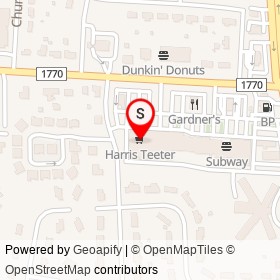 Harris Teeter on Westridge Circle Drive, Rocky Mount North Carolina - location map