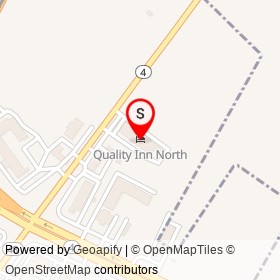 Quality Inn North on NC 4;NC 48, Rocky Mount North Carolina - location map
