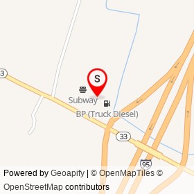 BP on NC 33,  North Carolina - location map